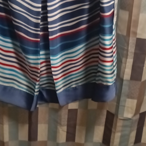 NWT TOMMY HILFIGER multi-colored striped rounded neckline blouse Size 1X - Picture 7 of 9